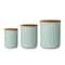 Hello Honey® Stoneware Canister Set with Bamboo Lids